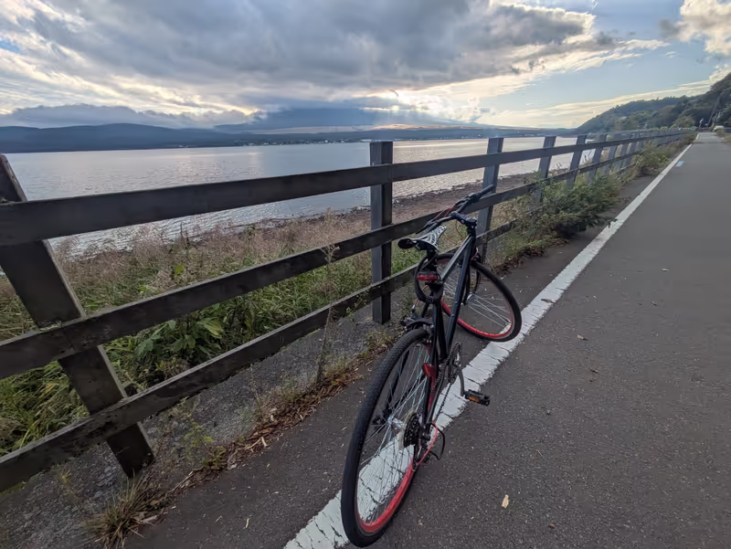 Mount Fuji Private Tour - Bike and bike line at Lake Yamanaka
