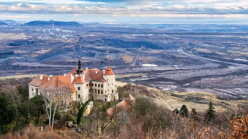 Karlovy Vary Private Tour - Historic castle perched on a hill.