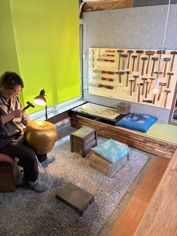 Toyama Private Tour - Workshop of making metal items