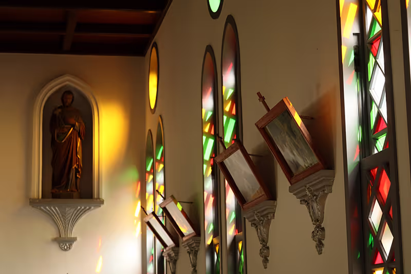 Shimane Private Tour - inside the church