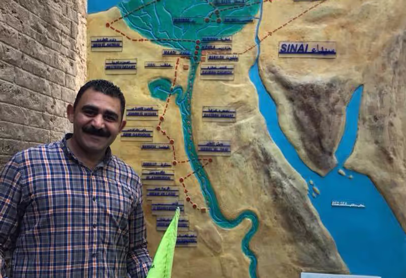 Cairo Private Tour - The map shows the journey of the Holy Family