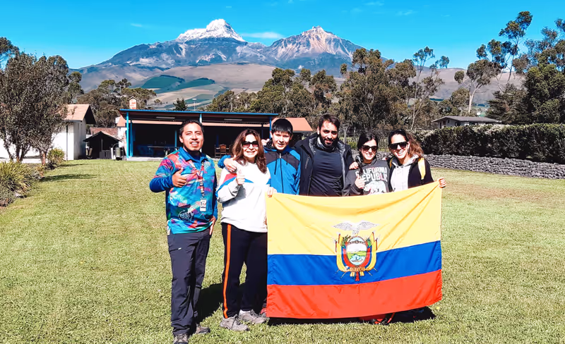 Quito Private Tour - Marco with travalers and mountain landscape