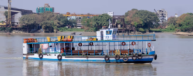 Kolkata Private Tour - boat ride in river ganga