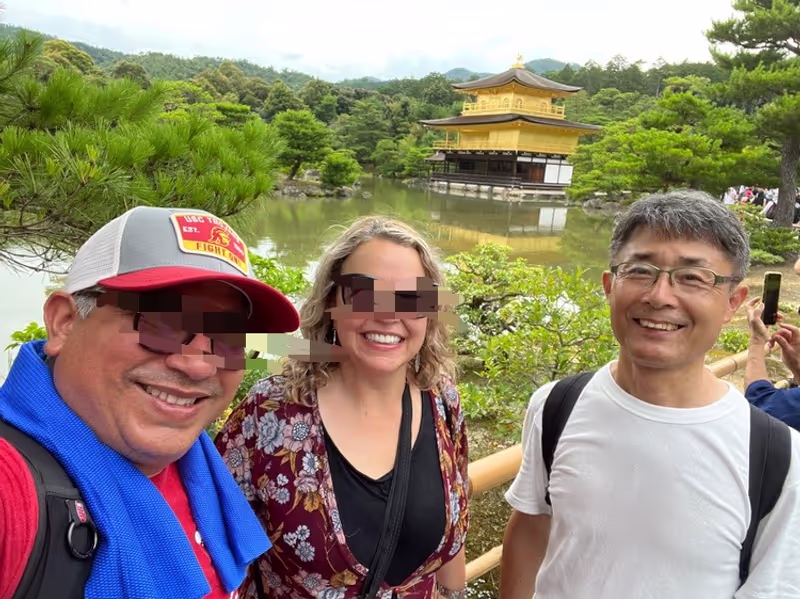 Kyoto Private Tour - With guests at Golden pavilion