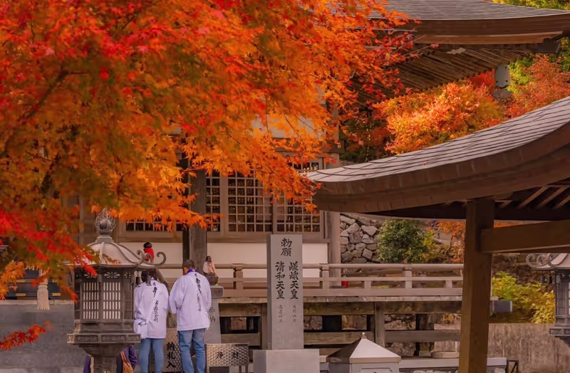 Kagawa Private Tour - Unpenji Temple with Autumn Leaves