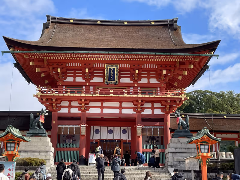 Kyoto Private Tour - Fushimi-Inari – Romon gate or two-stored gate