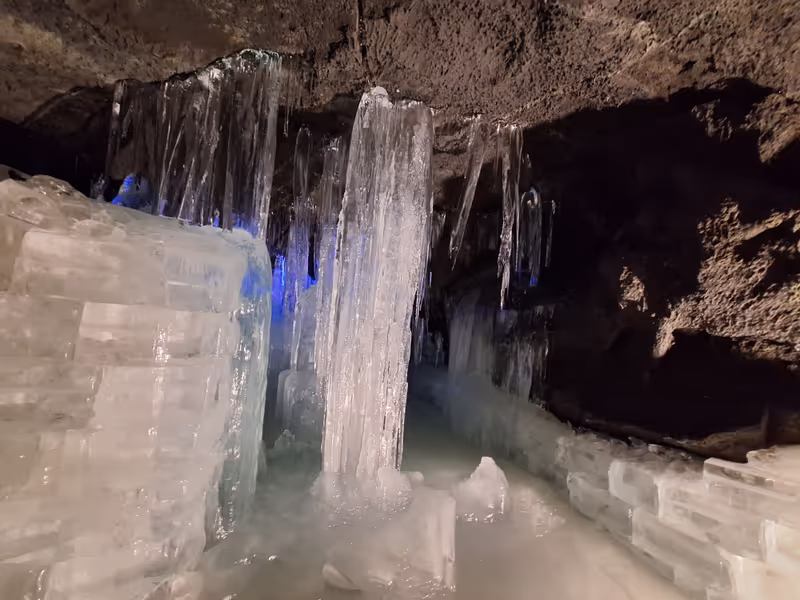 Yamanashi Private Tour - Narusawa Ice Cave in Winter