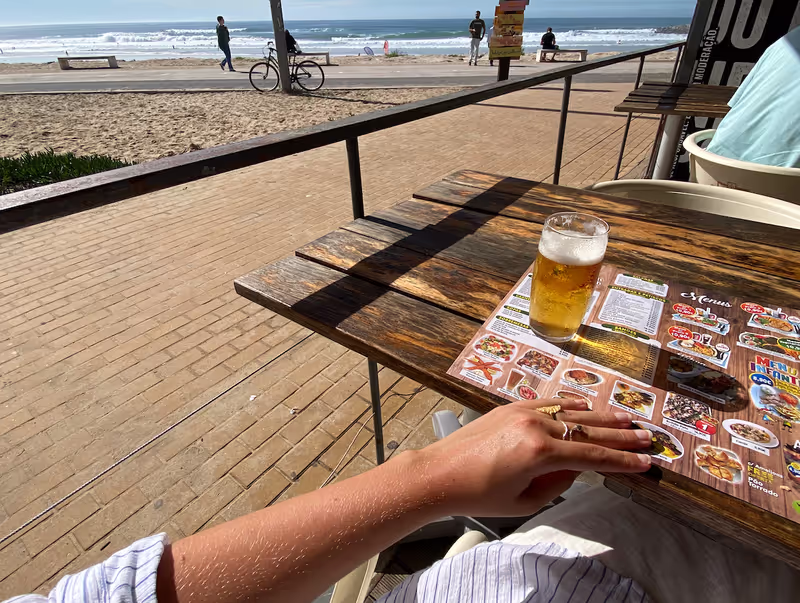 Lisbon Private Tour - Nothing beats a cold draft beer in the sun