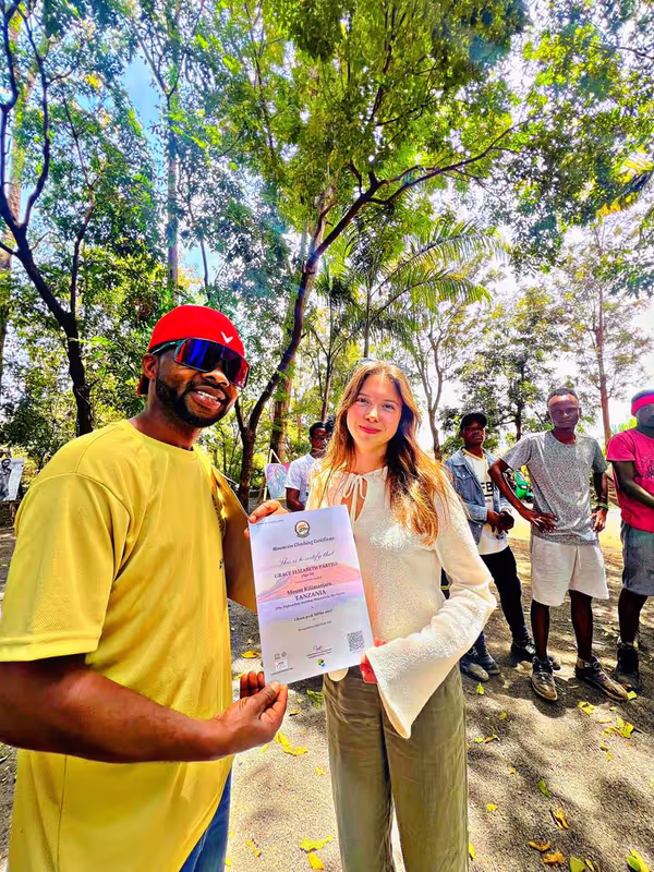 Moshi Private Tour - certificate of summit