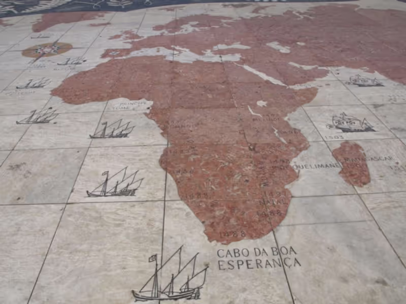 Lisbon Private Tour - Monument to the Discoveries-map