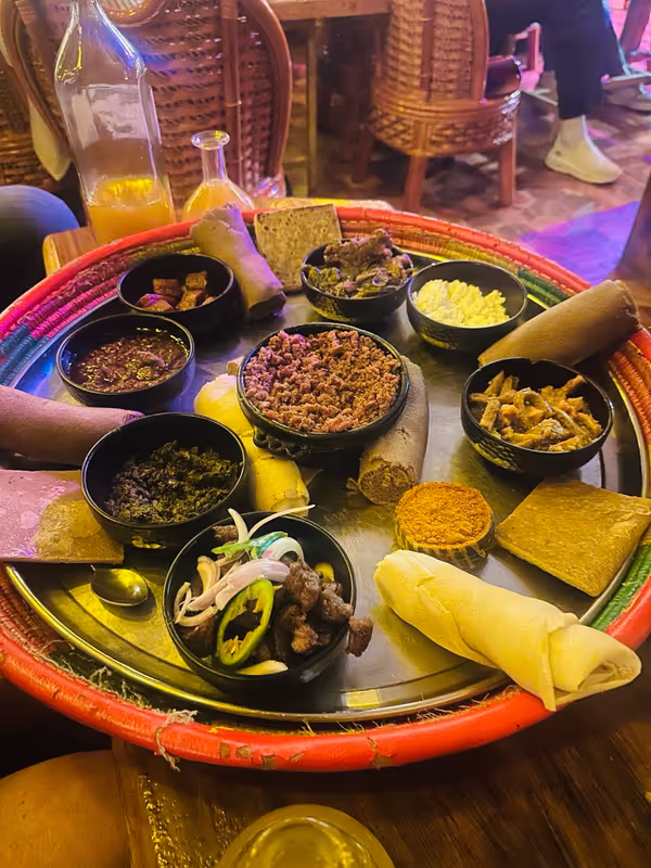 Addis Ababa Private Tour - Ethiopian local food
