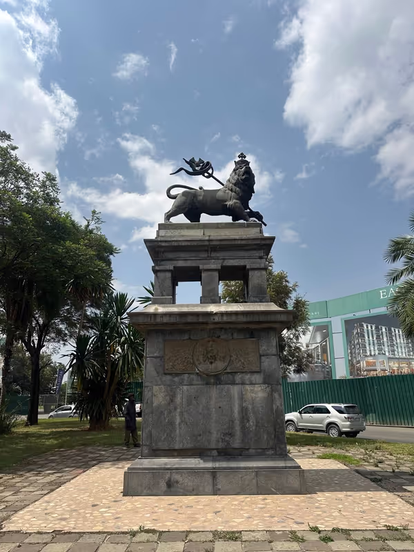 Addis Ababa Private Tour - Addis Abeba Lion of juda statue