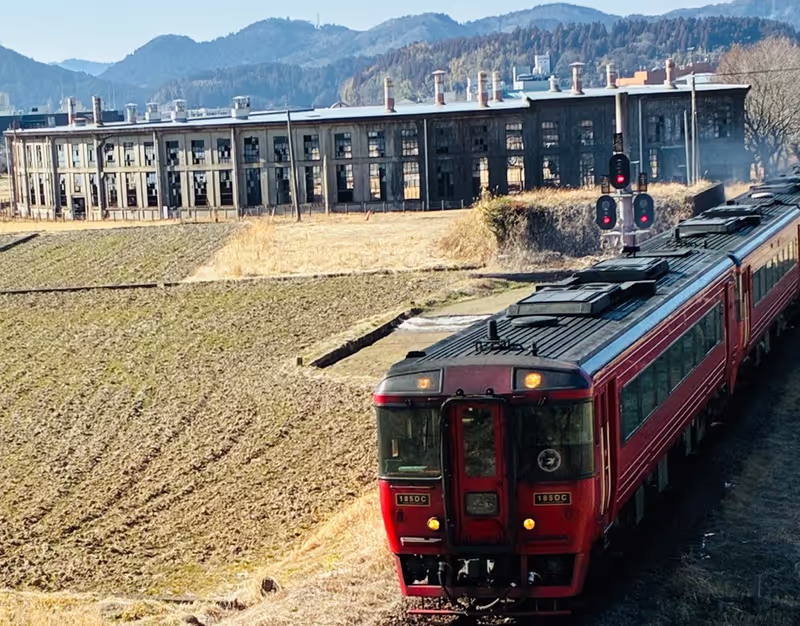 Oita Private Tour - Yufu Train and Roundhouse