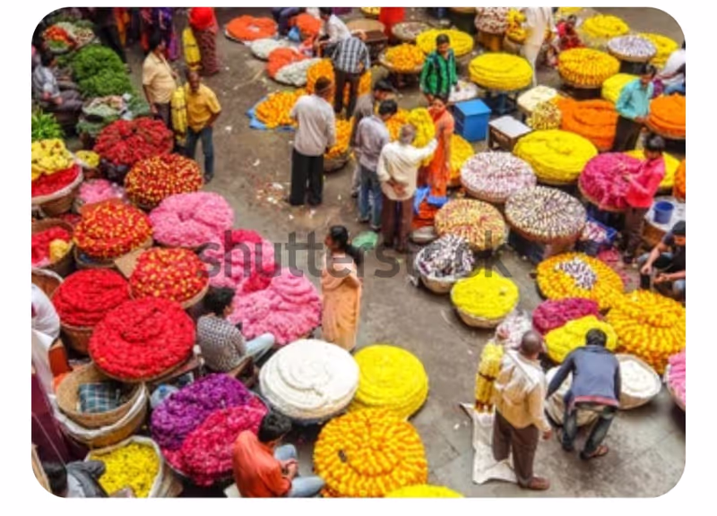 Bangalore Private Tour - Flower market