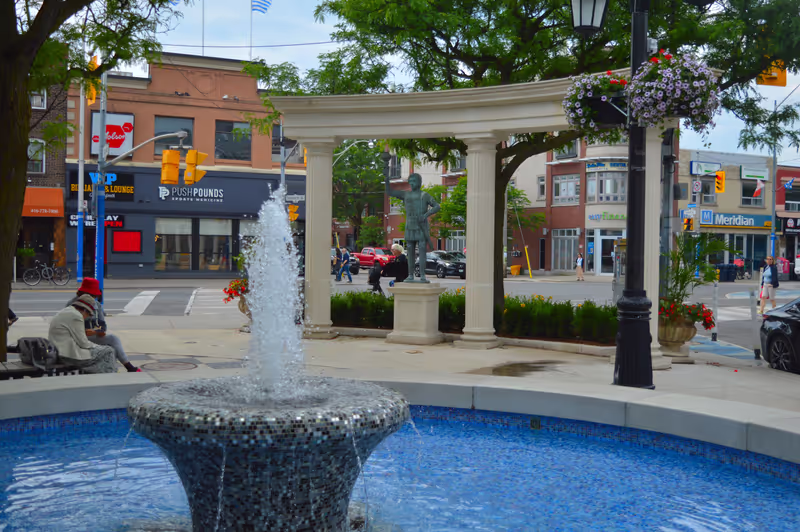 Toronto Private Tour - Alexander The Great monument In Greektown