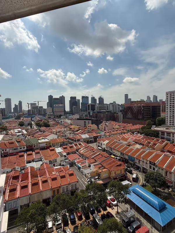 Singapore Private Tour - red roof shop house