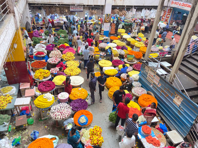 Bangalore Private Tour - Flower Market