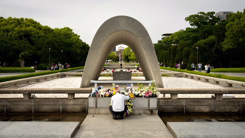 Hiroshima Private Tour - Cenotaph at Peace Memorial Park
