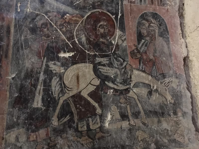 Tbilisi Private Tour - Fresco detail from Maghalaant