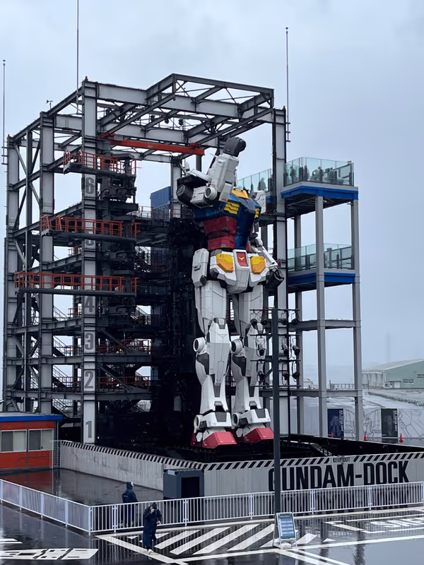Yokohama Private Tour - Gundam factory is supposed to open until March 2024!