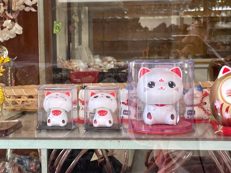 Kamakura Private Tour - Recreating Mu-hui’s adorable cat pose!