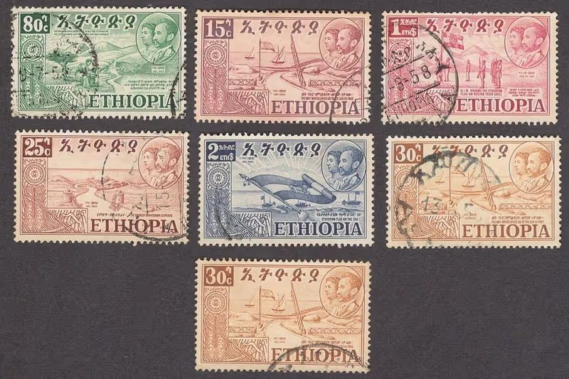 Addis Ababa Private Tour - Old collection of stamps