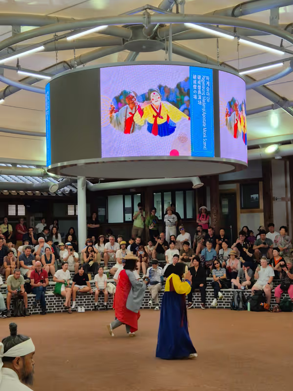 North Gyeongsang Private Tour - The Newly Renovated Hahoe Byeolsingut Mask Dance T