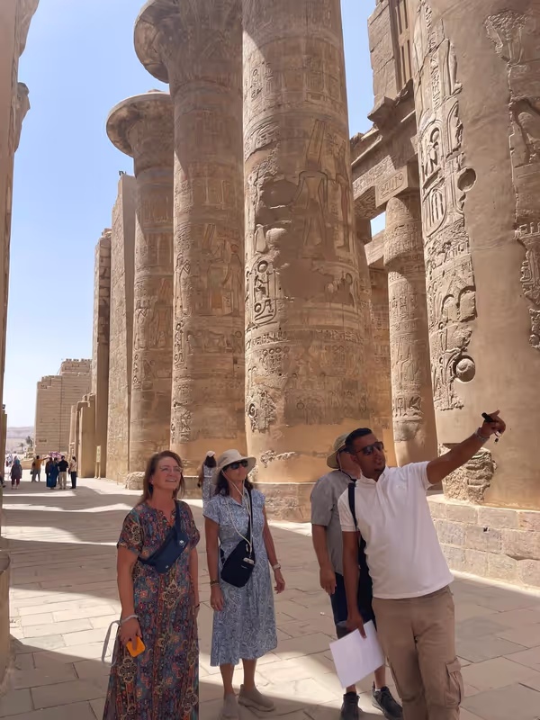 Luxor Private Tour - Our Clients at Karnak