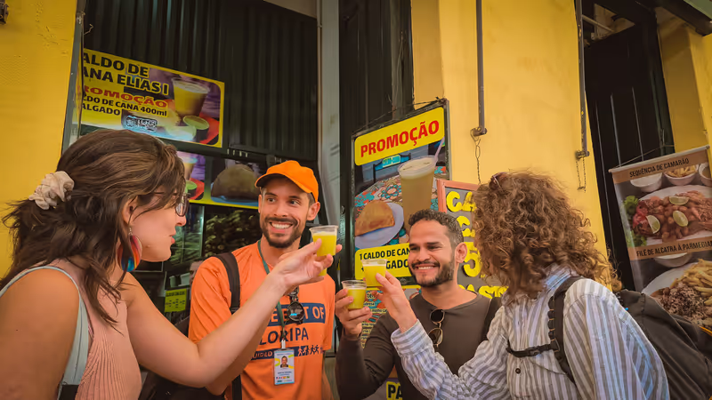 Florianopolis Private Tour - A toast with Sugar Cane Juice