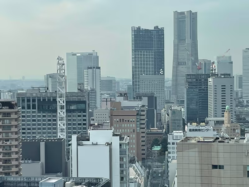 Yokohama Private Tour - Marine Tower (North view from the Observatory)