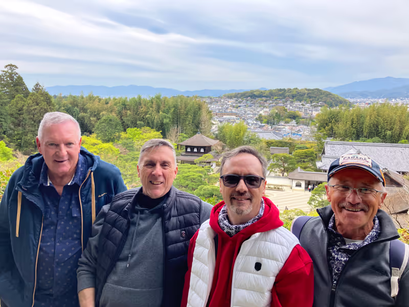 Kyoto Private Tour - A beautiful view of Ginkaku-ji Temple from above.