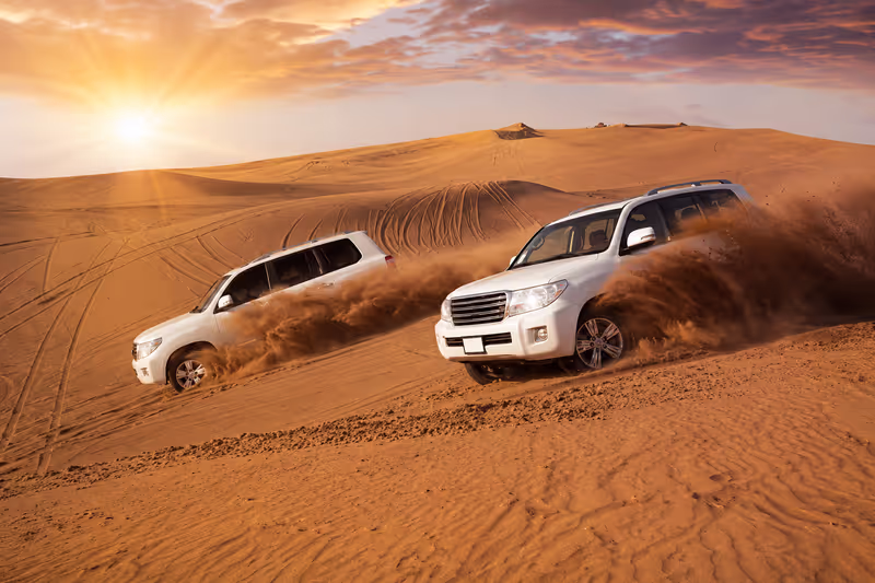 Doha Private Tour - Thrilling sunrise dune bashing across Qatar’s dese
