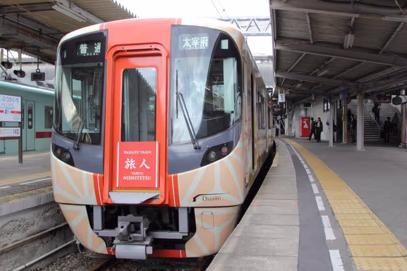 Fukuoka Private Tour - We may be able to take this special train when going from and to Dazaifu.