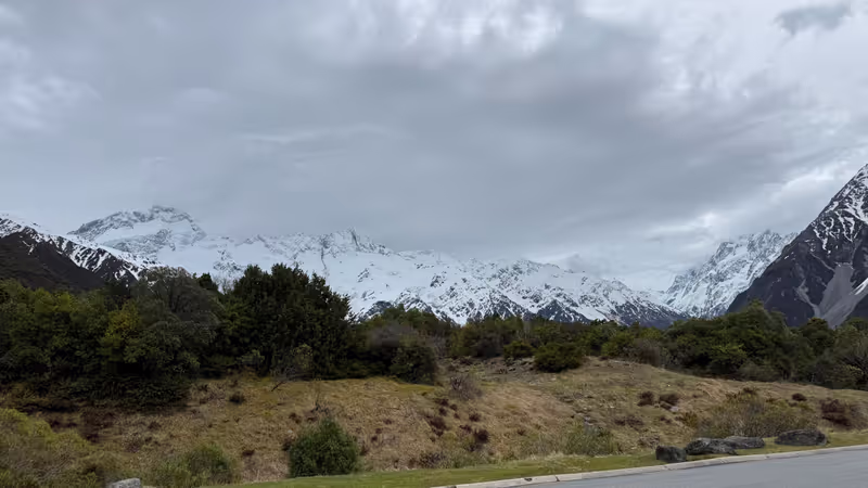 Christchurch Private Tour - mt cook view