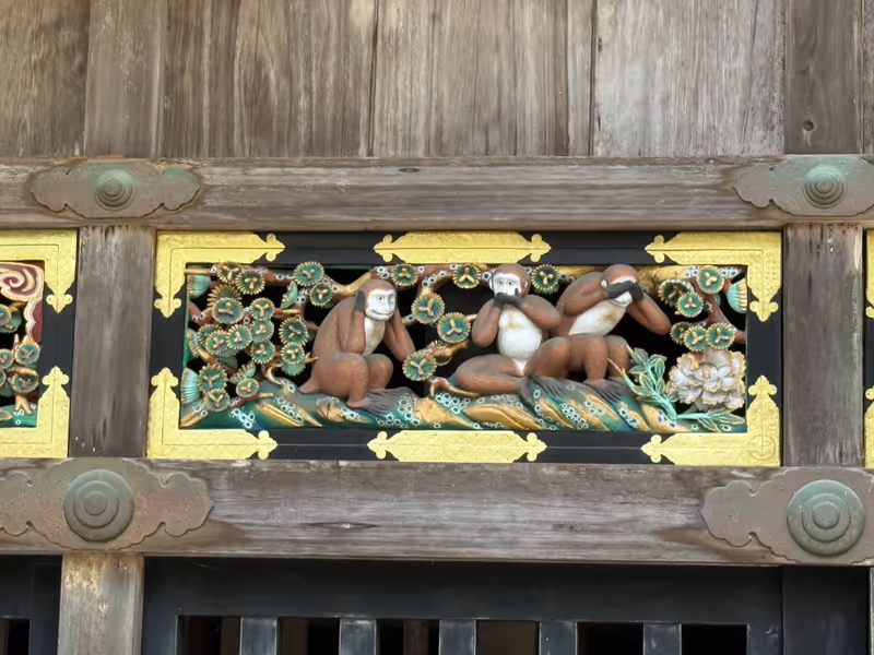 Tokyo Private Tour - Three Monkeys in Nikko Toshogu Shrine