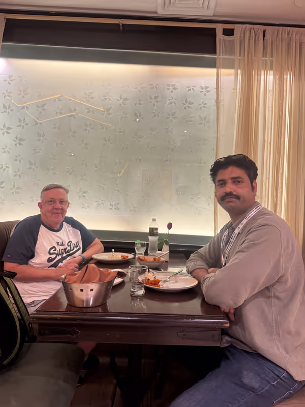 Jaipur Private Tour - Lunch break with guests from Australia