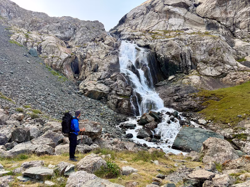 Karakol Private Tour - The final steep ascent up the waterfall section –