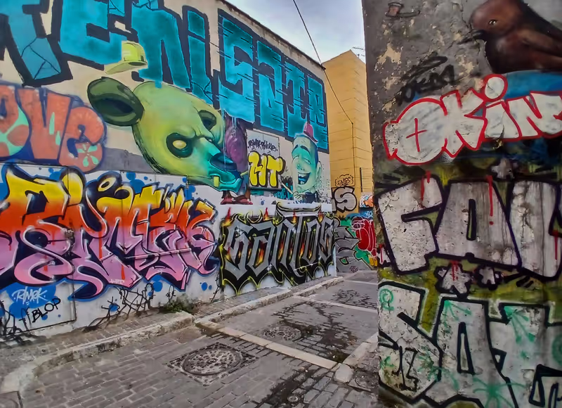 Marseille Private Tour - View of the city's famous street art scene.