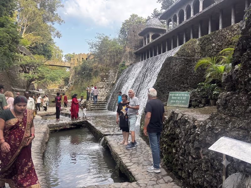 Chandigarh Private Tour - Waterfall at Rock Garden