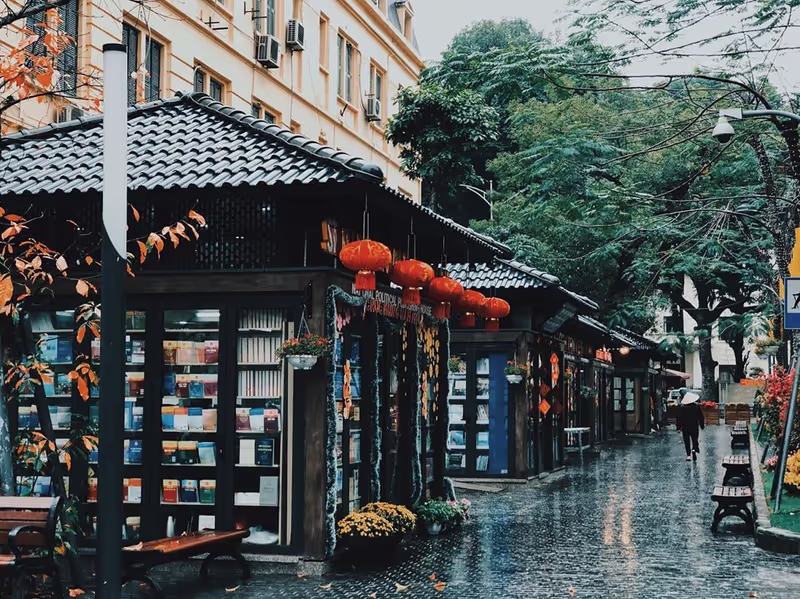 Hanoi Private Tour - Dinh Le book street Hanoi