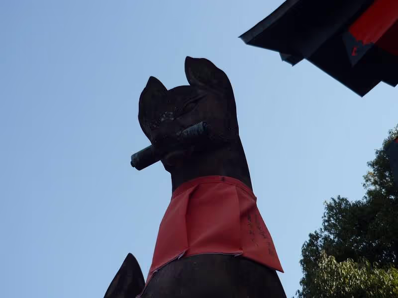 Kyoto Private Tour - Fox is the divine messenger of the shrine.