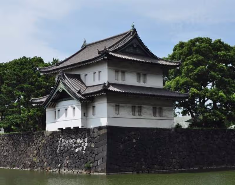 Tokyo Private Tour - 3. Tatsumi Turret, one of the three turrets restored as a part of Edo castle.