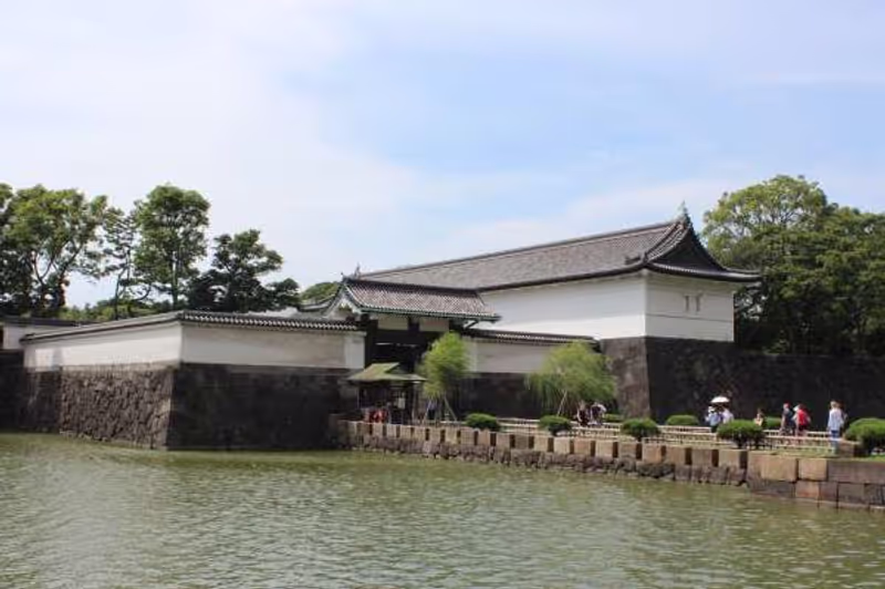 Tokyo Private Tour - 4. Ohte gate which used to be  the main gate of Edo castle where you can see the original statue of Shachihoko made in Edo period.