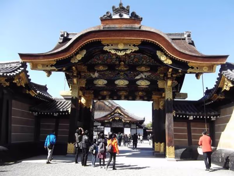 Kyoto Private Tour - Gate of Nijo-jo Castle main building, "Ninomaru-goten" kara-mon gate