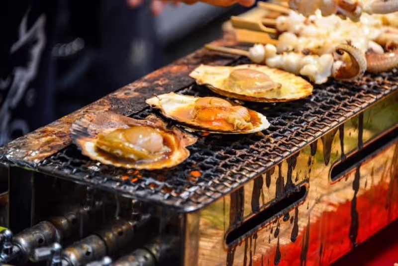 Osaka Private Tour - Grilled scallops waiting for YOU!
