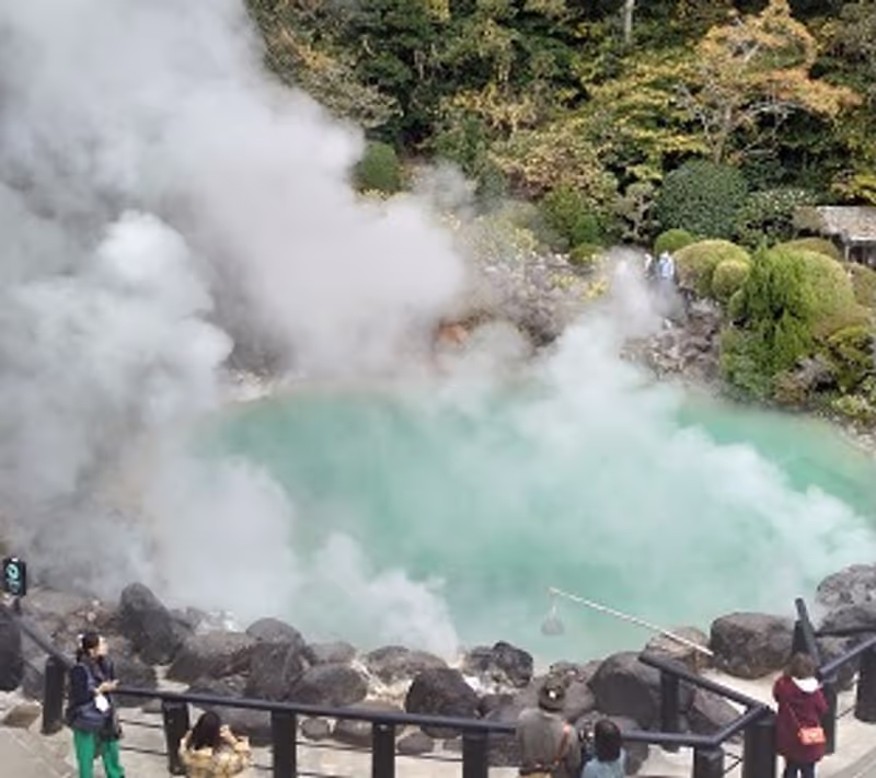 Fukuoka Private Tour - Ocean hell is the most beautiful and popular place to visit in Beppu.