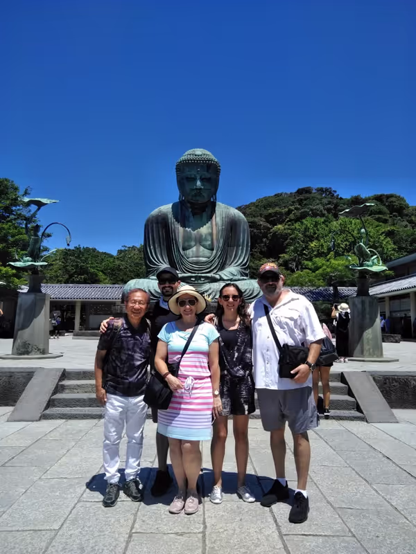 Kamakura Private Tour - Gran Buda  con mis clientes simpáticos en Kamakura.