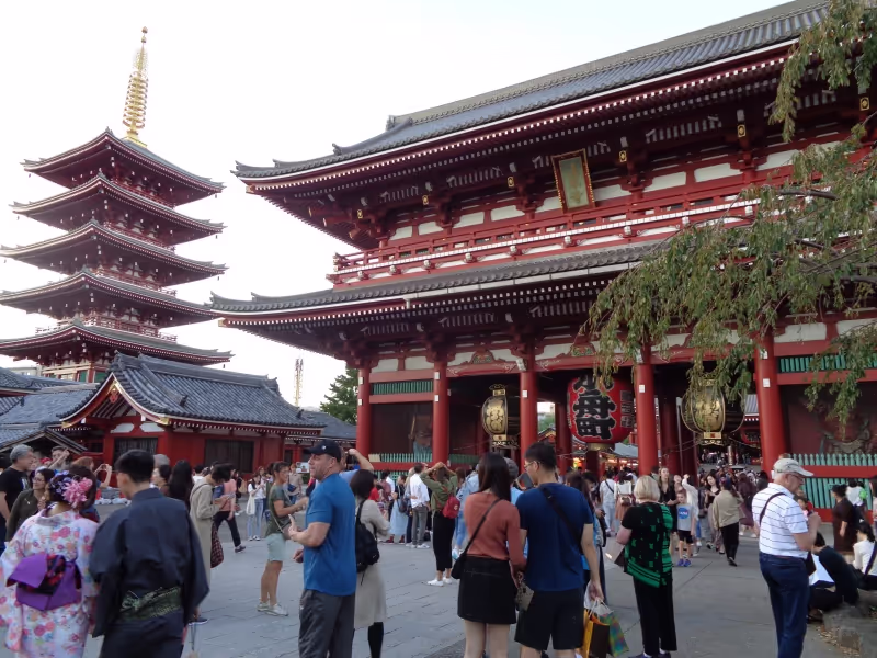 Tokyo Private Tour - Asakusa,Sensoji-Tempel und Fünf-Stöckige Pagode
