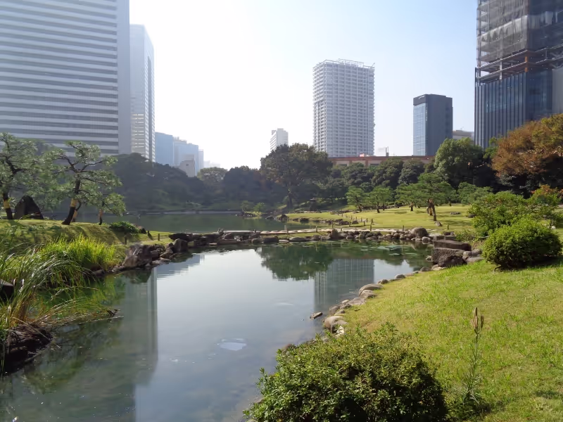 Tokyo Private Tour - Hamal-rikyu-Park, beim Fluss Sumida