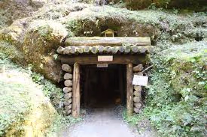 Shimane Private Tour - The entrance of a mine shaft. You can go inside and walk.